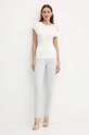 Liu Jo pantaloni de trening TF4104.MS49I argintiu AW24