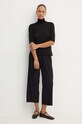 Max Mara Leisure spodnie 2426786027600 czarny AW24