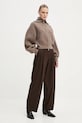 BA&SH pantaloni 1H24BEDW maro AW24