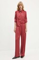 Stine Goya pantaloni SG5961 burgundia AW24