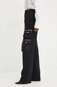 Elisabetta Franchi pantaloni drept negru PA04546E2