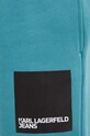 Karl Lagerfeld Jeans pantaloni de trening turcoaz 245J1000
