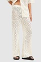 AllSaints pantaloni de bumbac MILLY TROUSER W059TA bej AW24