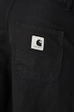 Kalhoty s příměsí lnu Carhartt WIP Ethel Double Knee Pant I033573.8902 černá