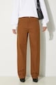 Abbigliamento Carhartt WIP pantaloni in cotone Pierce Pant Straight I032966.HZ02 marrone