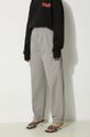 Памучен панталон Carhartt WIP Collins сив I029789.29KGD