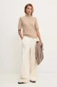 United Colors of Benetton pantaloni in cotone 4DUKDF01B beige AW24