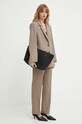 By Malene Birger spodnie IGDA Q72526002 brązowy AW24