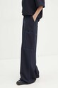 Sunnei pantaloni din lana bleumarin RTWWBOT002