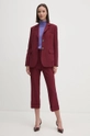 Kalhoty Dkny D2G4A112 burgundské AW24