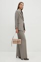 Theory pantaloni de lana O0101208 gri AW24