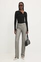 Chiara Ferragni spodnie z domieszką wełny 77CBA122 szary AW24
