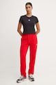 adidas pantaloni de trening Essentials IY1634 rosu AW24