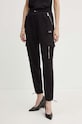 MICHAEL Michael Kors pantaloni de trening din bumbac tricotaj negru MT430P24MY