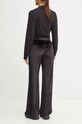 Îmbrăcăminte EA7 Emporio Armani pantaloni de trening din velur TJZDZ.6DTP76.1200 negru