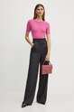Vlněné kalhoty Marella 2423136091200 šedá AW24