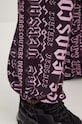 Bavlnené tepláky Versace Jeans Couture fialová 77HAA320.FS172