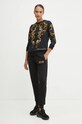 Хлопковые спортивные штаны Versace Jeans Couture 77HAAT06.CF01T чёрный AW24