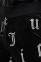 Juicy Couture pantaloni de trening din velur BRIAH AO DIAMANTE TROUSERS negru JCMBJ224253.101