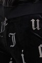 Velurové teplákové kalhoty Juicy Couture BRIAH AO DIAMANTE TROUSERS černá JCMBJ224253.101