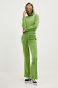 Βελούδινο παντελόνι φόρμας Juicy Couture CAISA JCSEBJ008.677 πράσινο AW24