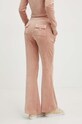 Oblačila Velur spodnji del trenirke Juicy Couture CAISA JCSEBJ008.678 bež