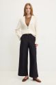 Max Mara Leisure pantaloni 2426786108600 bleumarin AW24