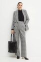Vlněné kalhoty Luisa Spagnoli ODINETTE 541405 černá AW24