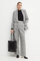 Vlnené nohavice Luisa Spagnoli ODINETTE 541405 čierna AW24