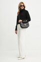 Luisa Spagnoli pantaloni din lana 541550 bej AW24