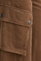 Бавовняні штани Weekend Max Mara коричневий 2425136016600