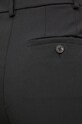 Weekend Max Mara pantaloni din lana negru 2425136032600