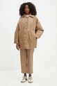Weekend Max Mara pantaloni de lana 2425136052600 bej AW24