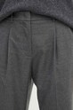 Weekend Max Mara spodnie wełniane szary 2425136132600