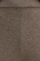 Weekend Max Mara pantaloni de trening de lână maro 2425336012600