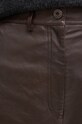Weekend Max Mara pantaloni scurti de piele maro 2425436012600