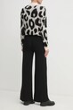 Îmbrăcăminte United Colors of Benetton pantaloni de trening cu amestec de lână 126WDF00S negru