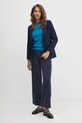 Κοτλέ παντελόνι United Colors of Benetton 4Q5GDF07N σκούρο μπλε AW24