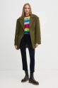 Вельветовые брюки United Colors of Benetton 4MIQDF07W тёмно-синий AW24