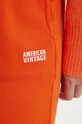 American Vintage spodnie dresowe pomarańczowy IZU05BH24