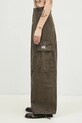 Бавовняні штани Kenzo Dyed Canvas Cargo Pants FE62PA0909GK.92 коричневий AW24