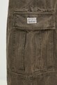 Kenzo spodnie bawełniane Dyed Canvas Cargo Pants brązowy FE62PA0909GK.92