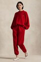 Παντελόνι φόρμας Polo Ralph Lauren πλεκτό ύφασμα κόκκινο 211961274