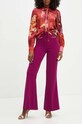 Штани Twinset 242TP2083 фіолетовий AW24