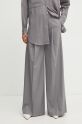 Twinset pantaloni alta grigio 242TP2284