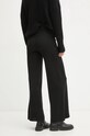 Одяг Штани з домішкою вовни Twinset 242LL3EBB чорний