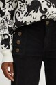 Twinset pantaloni de trening din catifea negru 242TT2480
