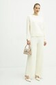 Twinset pantaloni de trening 242AT3250 bej AW24