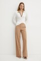 Marella pantaloni din lana 2423136162200 maro AW24