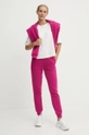 Guess pantaloni della tuta di cotone STACIE V4BB00.KC5O0 rosa AW24